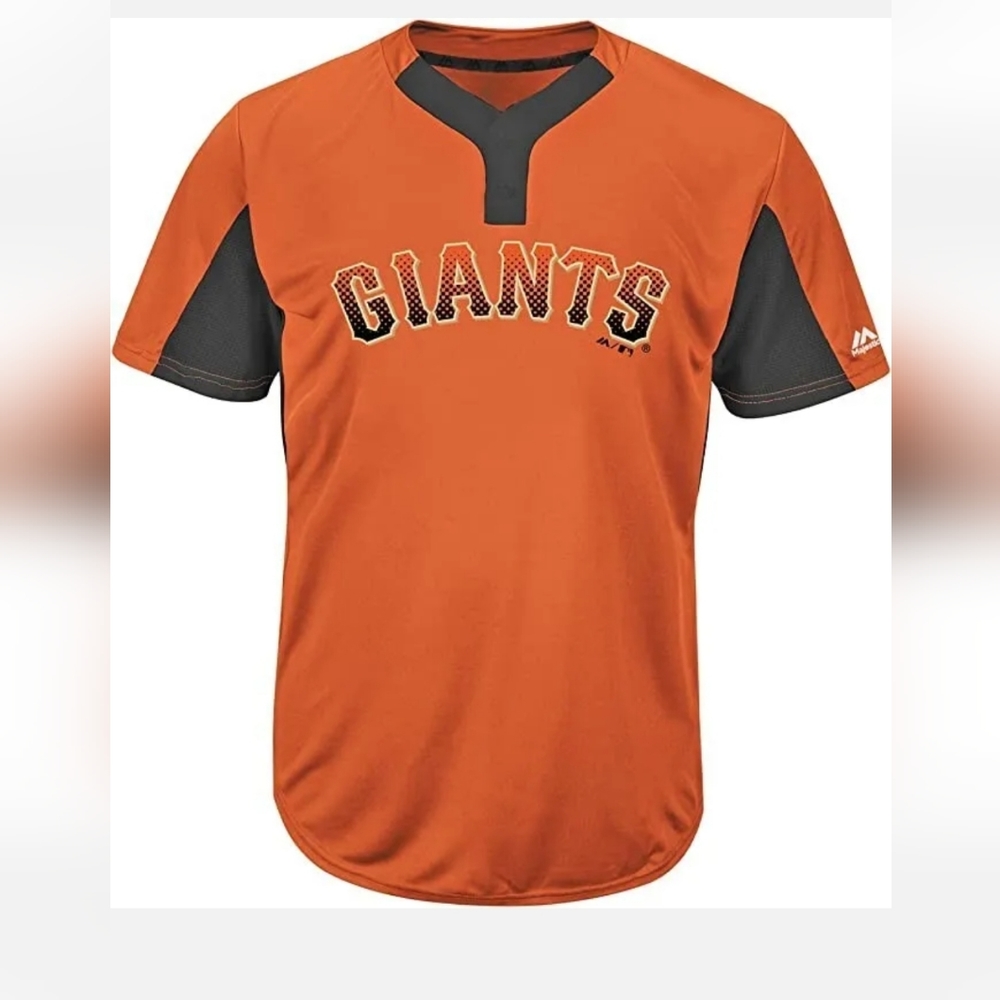 Majestic Cool Base San Francisco Giants Jersey Men's Size Small Orange #28 White